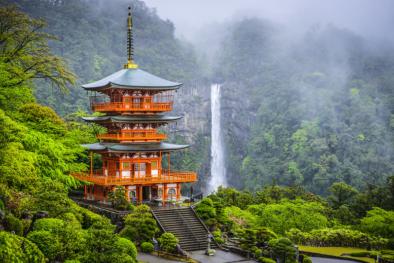 Seiganto-ji Pagoda and Nachi Falls